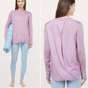 Lululemon Still At Ease Pullover Athletic‎ Long Sleeve Top 10 NWOT